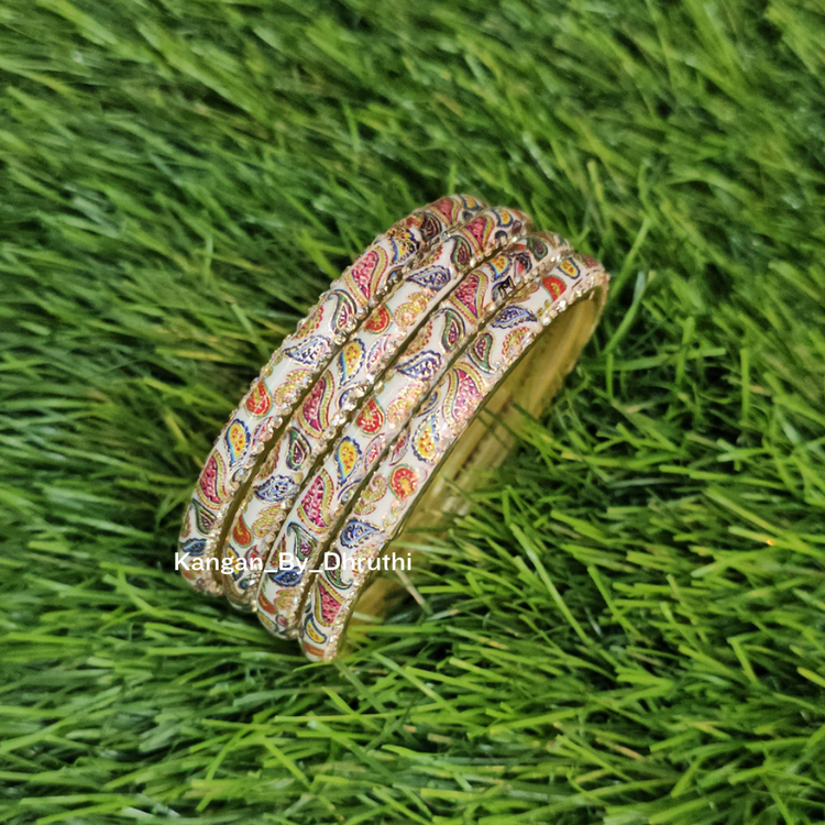 MultiColour Mango Design Glass Kada