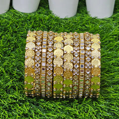 Lakshmi Coin Gold Bangles set