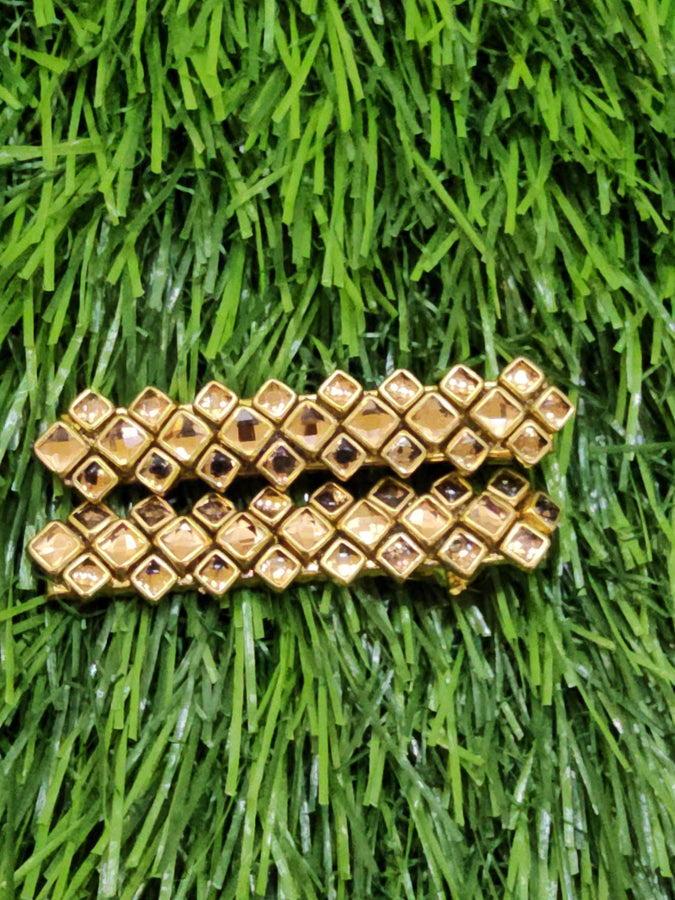 Glossy Gold Aligator Clip