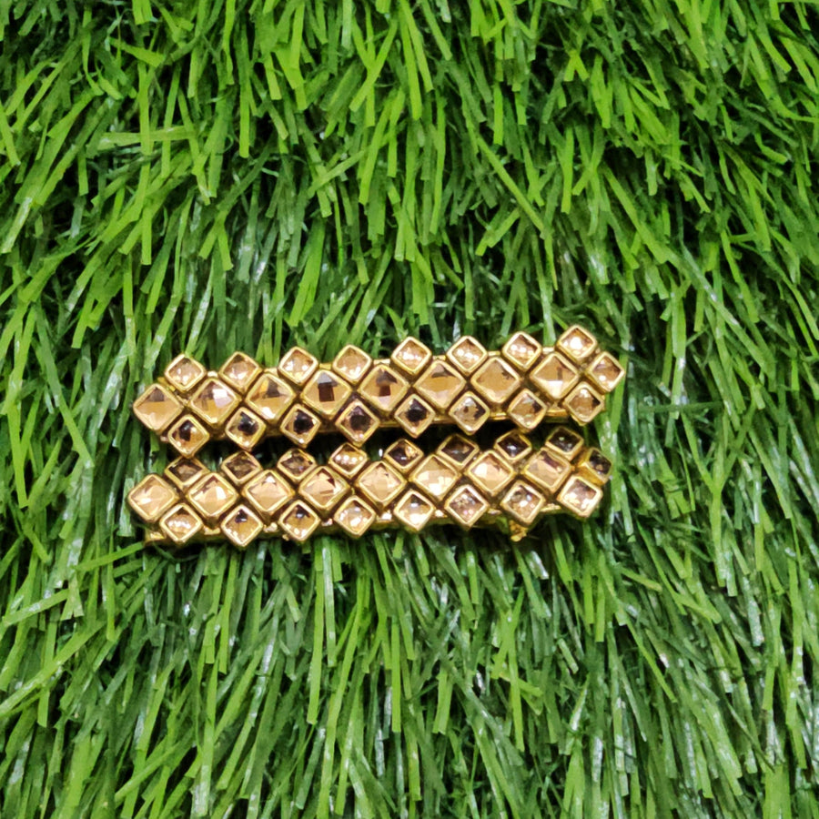 Glossy Gold Aligator Clip