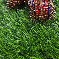 DarkBlue Lily And Red Floral Set