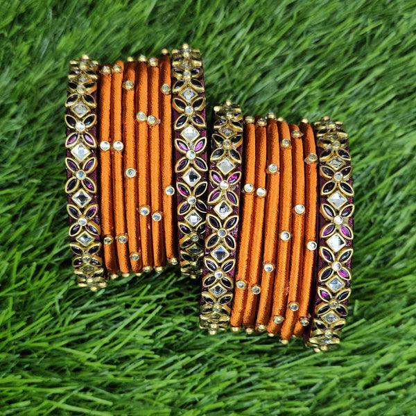 Dark Wine Lily & Rusty Orange