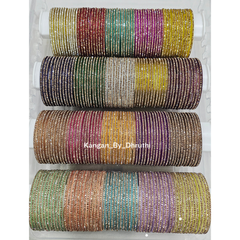  Amulya Stone Glass Bangles