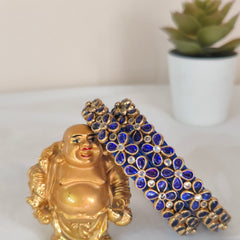 Blue Drop Silk Thread Bangles