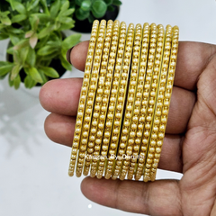 Cream Colour Tara Pearl Glass Bangles