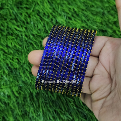 Dark Blue Colour Jalwa Glass Bangles1