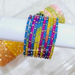 Dark Multi Colour Aarna Glass Bangles1