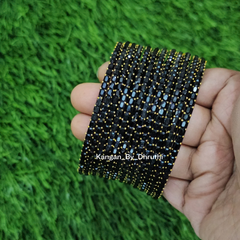Deep Black Colour Jalwa Glass Bangles1