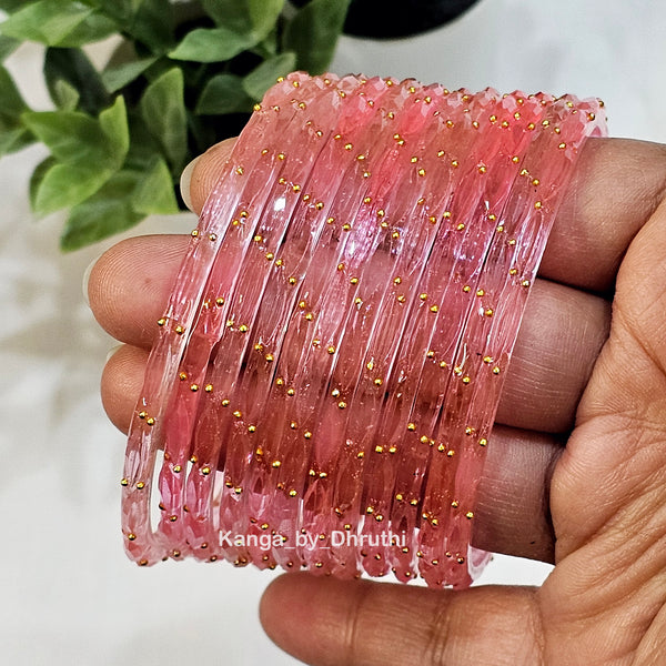 Gajari Raindrop Glass Bangles