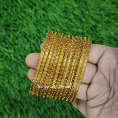 Golden Colour Jalwa Glass Bangles1