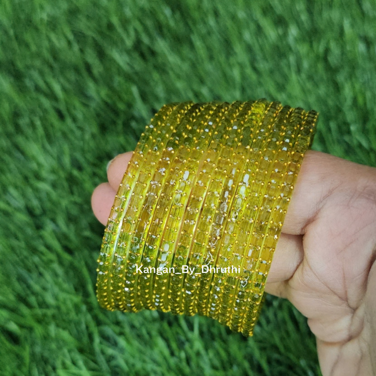 Light Green Colour Jalwa Glass Bangles1