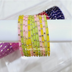 Light Multi Colour Aarna Glass Bangles1