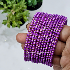 Light Purple Colour Tara Pearl Glass Bangles1