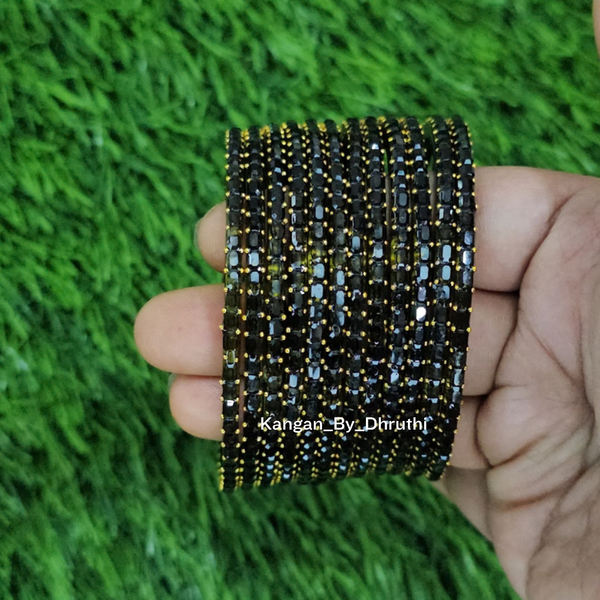 Mehendi Green Colour Jalwa Glass Bangles