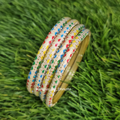 MultiColoured Rainbow Glass Kada3