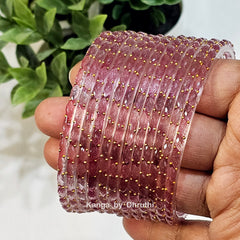 Onion Raindrop Glass Bangles