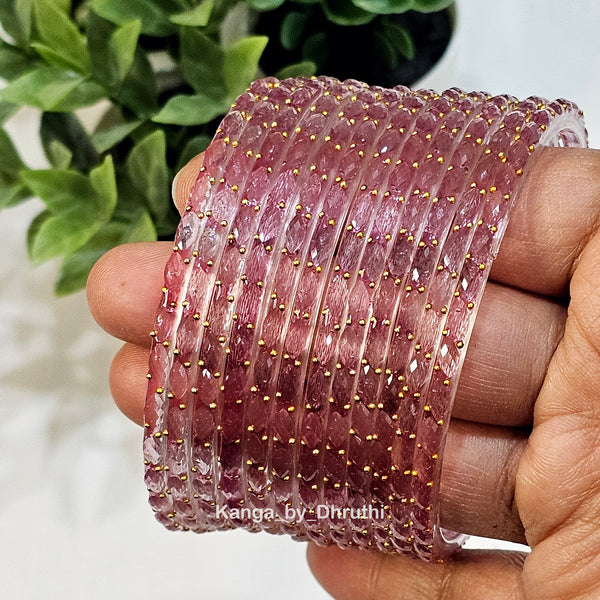 Onion Raindrop Glass Bangles