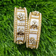 Pearl White Kada Bangle