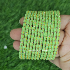 Pista Colour Thaamara Lotus Glass Bangles