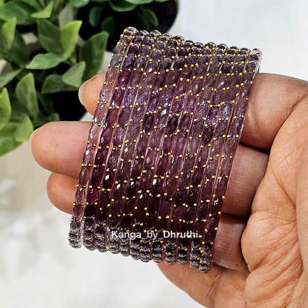 Pyazi Raindrop Glass Bangles