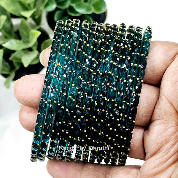 Radium Raindrop Glass Bangles