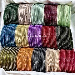 Tara Pearl Glass Bangles