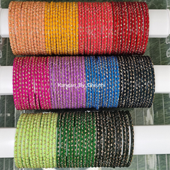 Thaamara lotus Glass Bangles