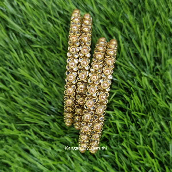 WhiteGoldstoneborderbangles