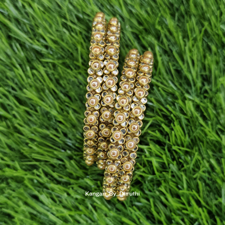 WhiteGoldstoneborderbangles