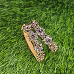 White Jasmine Border Bangle