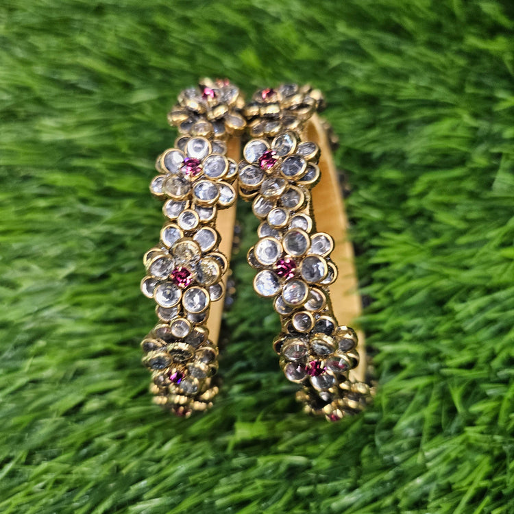 White Jasmine Border Bangle