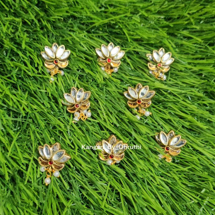White Lotus Bridal Hair Pins