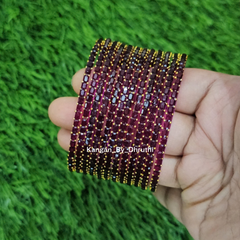 Wine Colour Jalwa Glass Bangles1
